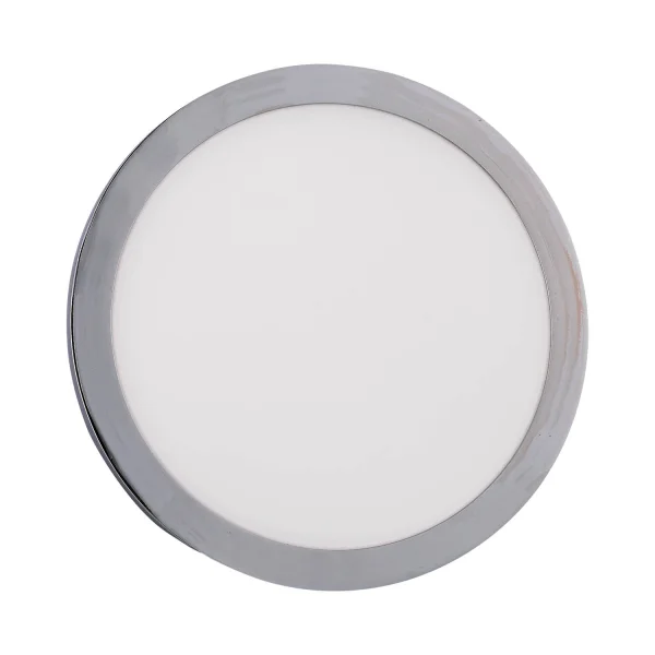 LED CIRCULAR LUZ DE BAIXA 9W CROMO